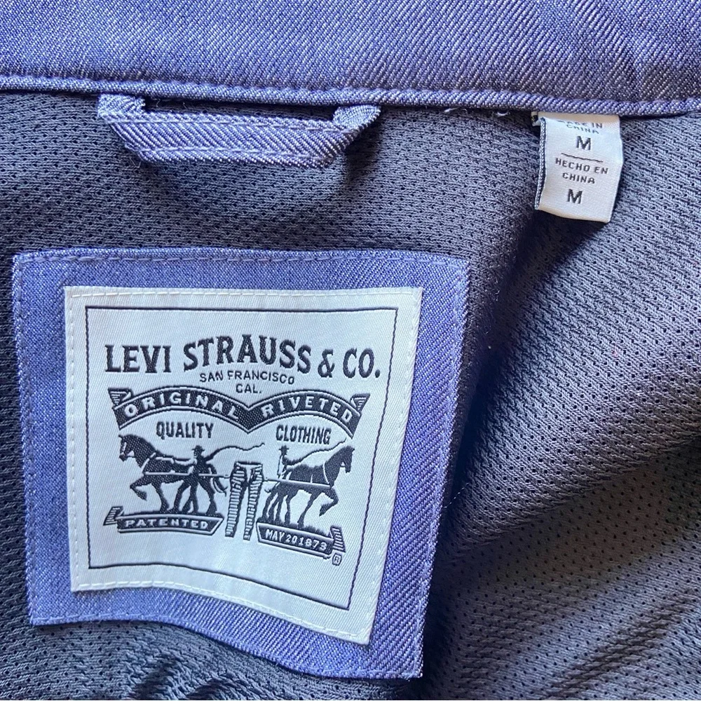Levi's Men's Soft Shell Stand Collar Commuter Trucker Jacket Size Medium